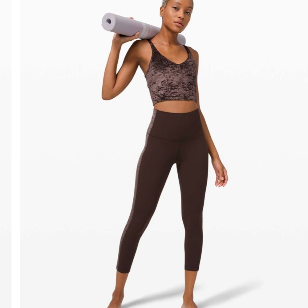 Lululemon Align Super High-Rise Crop *Crushed Velvet French Press Size 4